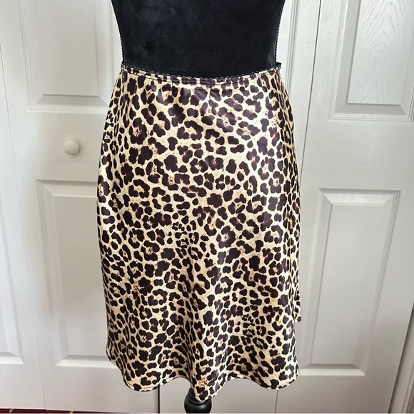 Altar’d State Skirt Womens Large Leopard Animal Print A-Line Made USA Polyester - Picture 2 of 8